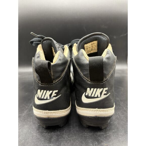Vintage Nike Baseball Cleats High Top Mens Size 12 Black And White main image 7